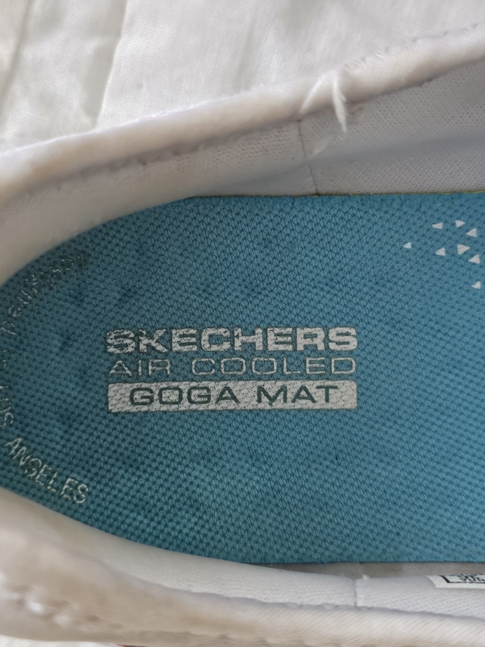 Skechers Go Walk Mesh Top Sneakers-  White w/ Neon Accents - Picture 6 of 6